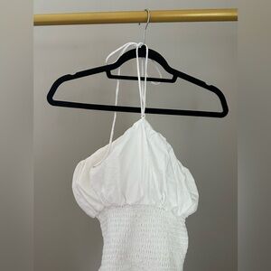 Anthropologie White Puff Sleeve Blouse